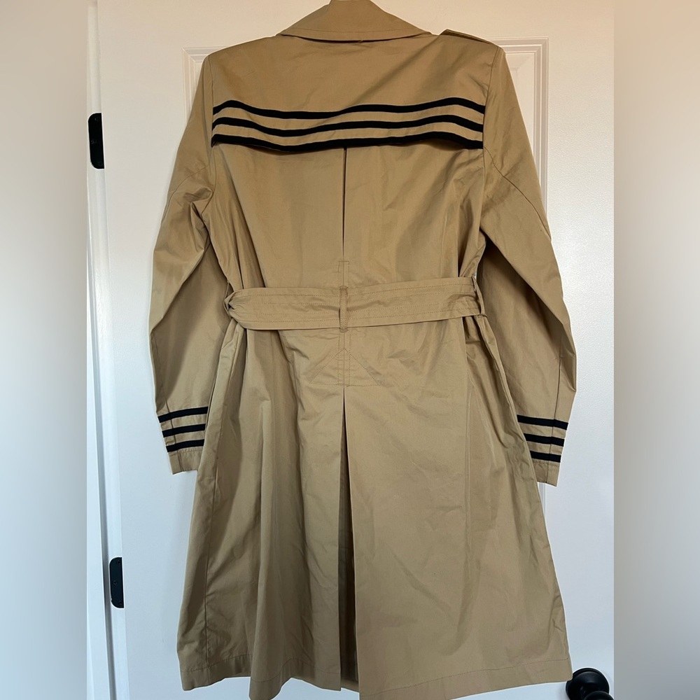 CAbi Beige Trench Coat with Black Stripes - Picture 5 of 5
